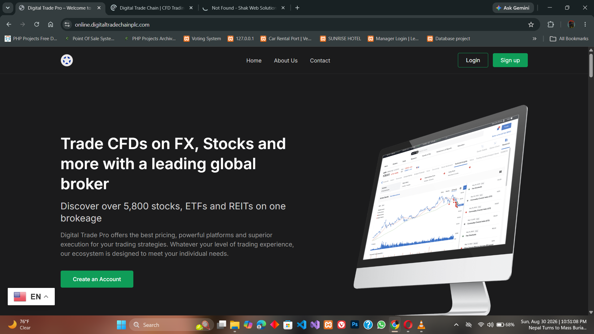 Digital Trade Web App